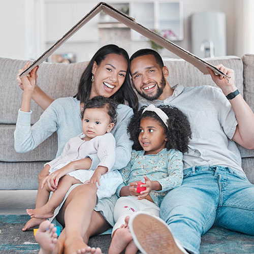 Local family saving on home insurance with our agency Farmers Insurance Agency in Burbank